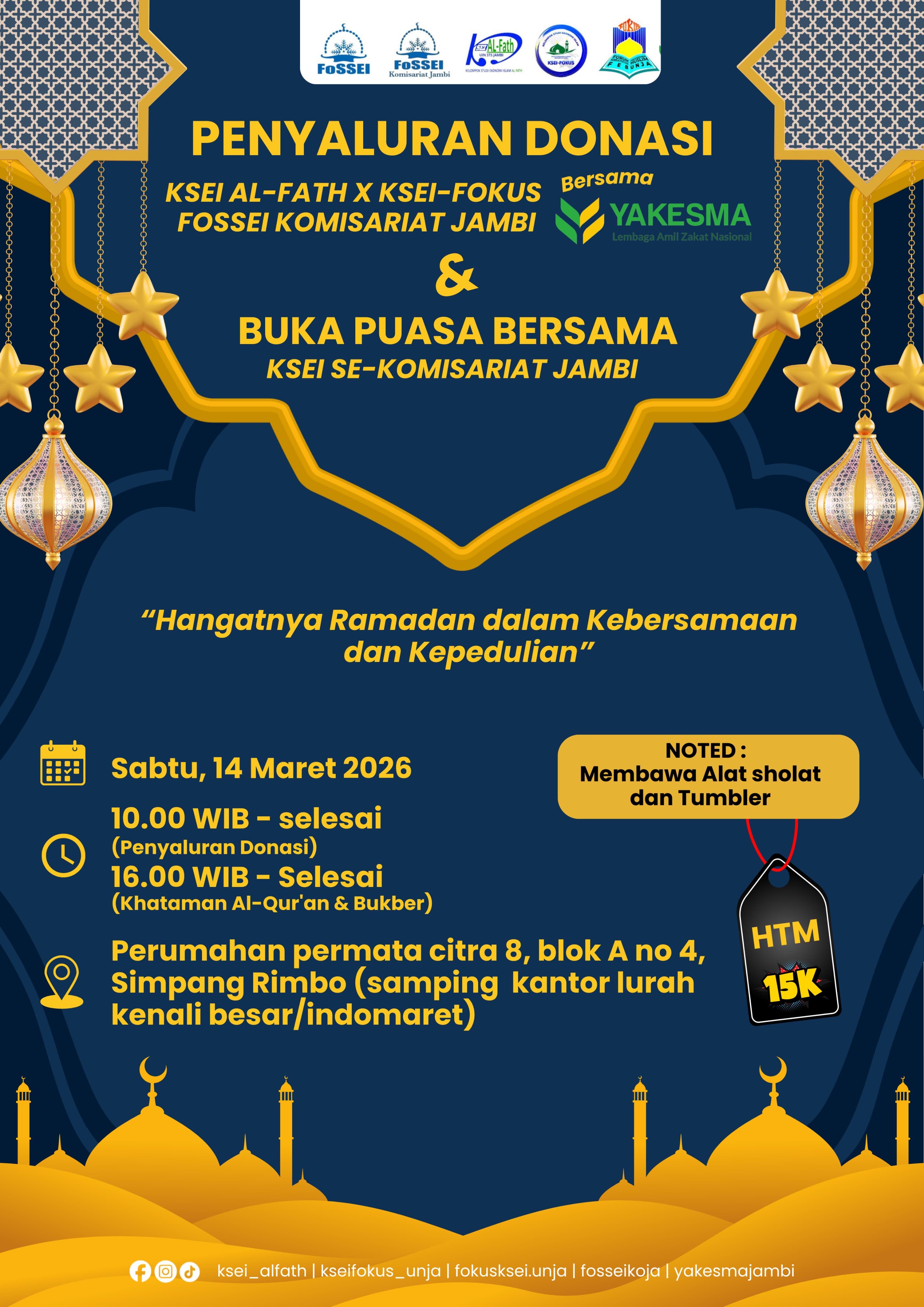 Penyaluran Donasi dan Buka Bersama 